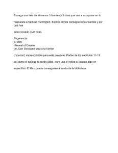 Fuentes y Citas para Samuel Huntington