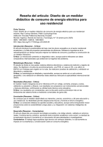 Rese&ntilde;a de un medidor did&aacute;ctico de energ&iacute;a residencial