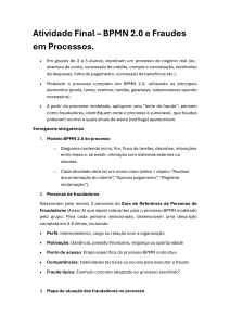 Atividade Final: BPMN 2.0 e Fraudes em Processos