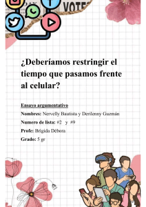 Ensayo: &iquest;Deber&iacute;amos restringir el tiempo en el celular?