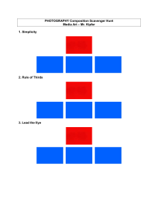 Photography Composition Scavenger Hunt Worksheet
