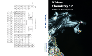 BC Science Chemistry 12 Textbook