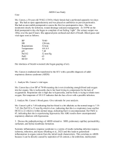 ARDS Case Study: Patient Analysis & Ventilator Management