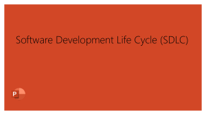 Software Development Life Cycle (SDLC) Guide