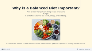 Why is a Balanced Diet Important?