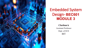 Embedded System Design Module 3: RTOS & OS Basics