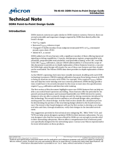 DDR4 Point-to-Point Design Guide - Micron Technical Note