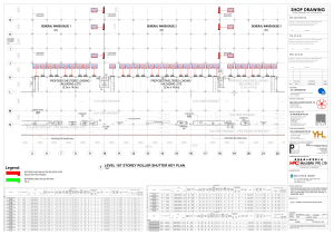 Level 1 Roller Shutter Key Plan & Details