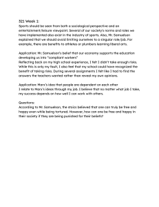 321 Week 1: Sports Sociology & Philosophical Applications