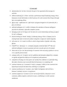 Business & Marketing Glossary: Key Terms & Definitions