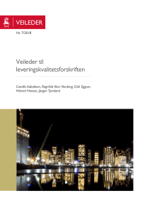 Veileder til leveringskvalitetsforskriften 2018