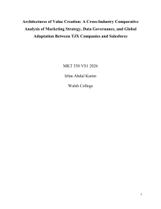 Comparative Marketing Strategy Analysis: TJX vs Salesforce