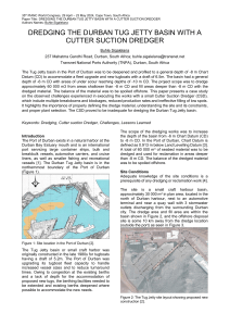 Dredging Durban Tug Jetty Basin with Cutter Suction Dredger