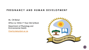 Pregnancy and Human Development Lecture Notes