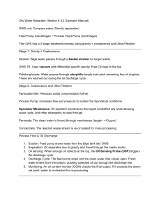 Oily Water Separator Operator Manual Section 6.3.2