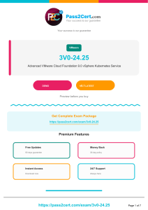 3V0-24.25 Exam Demo - VMware Cloud Foundation 9.0