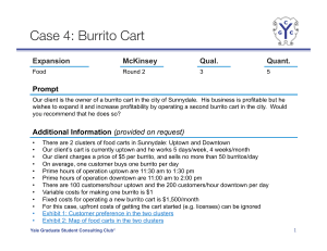 Burrito Cart Expansion Case Study
