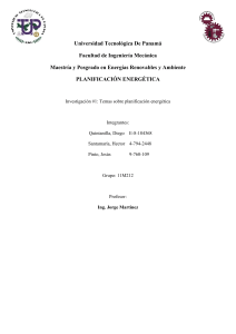 Planificaci&oacute;n Energ&eacute;tica: Participaci&oacute;n Ciudadana y Pol&iacute;ticas Nacionales en Panam&aacute;