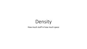 Density: How Much Stuff in How Much Space