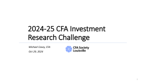 2024-25 CFA Investment Research Challenge Details