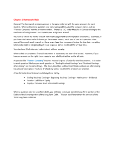 Chapter 1 Accounting Homework Help: Formulas & Tips