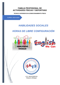 M&oacute;dulo de Habilidades Sociales para T&eacute;cnico Superior en Acondicionamiento F&iacute;sico 2023-2024
