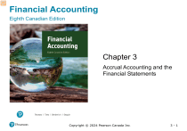 Financial Accounting Chapter 3: Accrual Accounting & Financial Statements