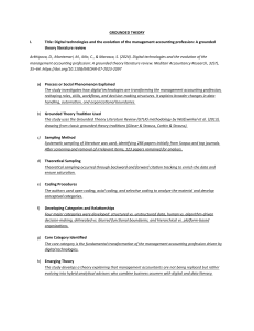 Digital Technologies & Management Accounting Evolution: Grounded Theory Review