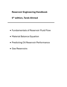 Reservoir Engineering Handbook 5th Edition