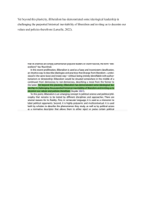Illiberalism and Ideological Challenges in Political Science