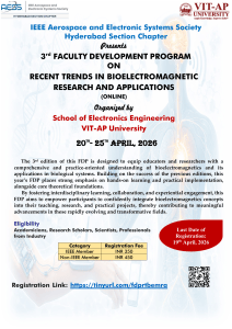3rd FDP on Bioelectromagnetic Research & Applications (2026)