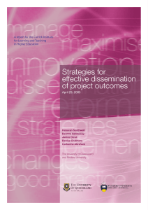 Strategies for Effective Dissemination of Project Outcomes