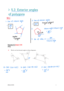 Exterior Angles of Polygons: Math Lesson