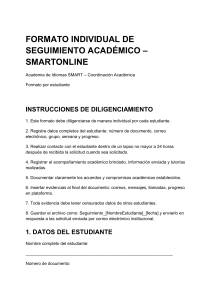 Formato de Seguimiento Acad&eacute;mico Individual - SMARTONLINE