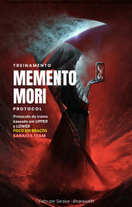 Protocolo Memento Mori: Treino Upper/Lower Foco em Bra&ccedil;os