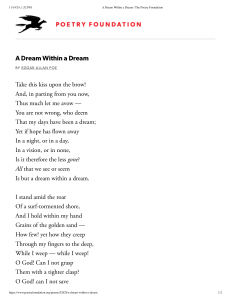 A Dream Within a Dream by Edgar Allan Poe | Poetry Foundation