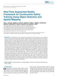AR Framework for Construction Safety Training Using Object Detection