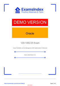 Oracle 1Z0-1082-25 Exam Sample Questions