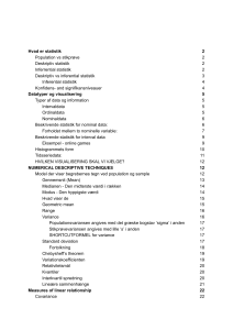 Statistics: Basic Concepts and Techniques