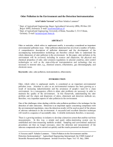 Odor Pollution and Detection Instrumentation
