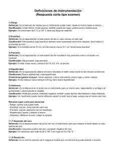 Definiciones de Instrumentaci&oacute;n - Gu&iacute;a de Estudio