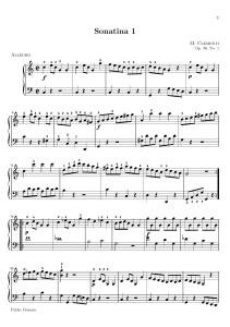 Sonatina 1 by M. Clementi Op. 36 No. 1 Piano Sheet Music