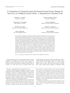 Trauma-Focused vs Present-Focused Group Therapy for CSA Survivors: RCT