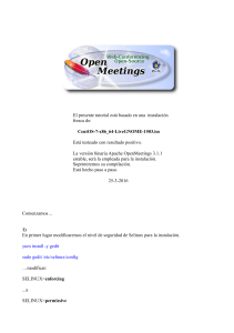 Tutorial de instalaci&oacute;n de Apache OpenMeetings 3.1.1 en CentOS 7