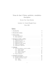 Notas de clase: Datos, medici&oacute;n y estad&iacute;stica descriptiva