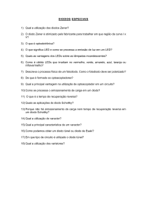 Perguntas sobre Diodos Especiais