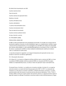 Producci&oacute;n de &Eacute;ter Dimetil (DME): Proceso y Equipos