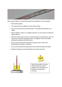 Repairing a Separated Spirit Thermometer: Safety & Steps