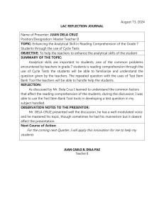 Enhancing Analytical Skills in Grade 7 Reading Comprehension
