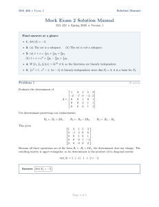 MA 432 Exam 2 Solution Manual